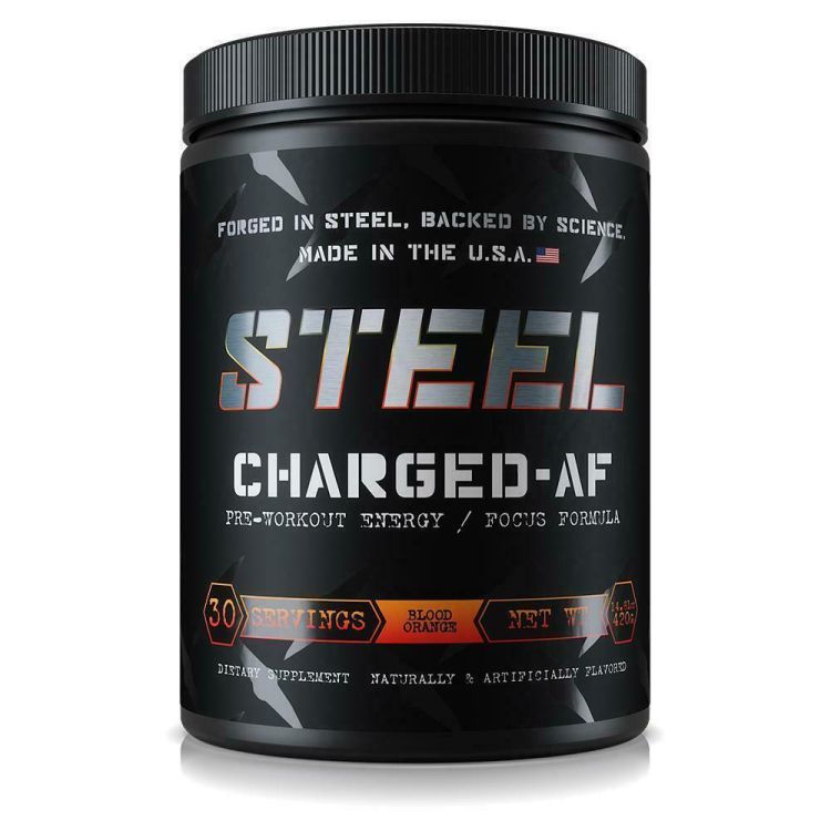 Steel Supplements Charged AF / Pre-Workout / Strength / Energy ANY FLAVOR  CLUMPY